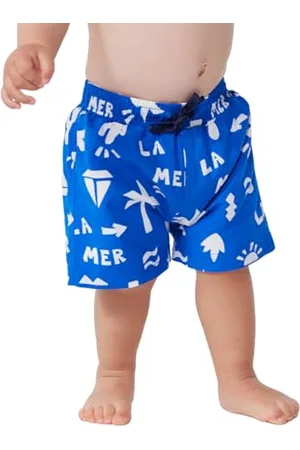 Petit Bateau Szorty plażowe dla dzieci, porcelana/malvavisco, 6 miesięcy