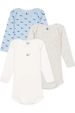 Petit Bateau Body z długim rękawem uniseks (opakowanie 3 szt.), , 18 miesięcy