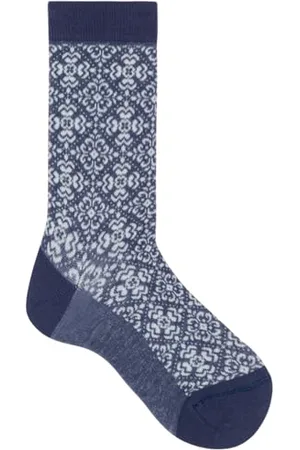 Kunert Skarpety damskie Allover Flower Fashion gentian blue 39-42, , 39-42 EU