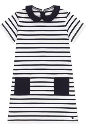 Petit Bateau Dziewczęca sukienka z krótkim rękawem, , 3 lat