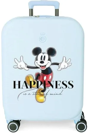 Disney Mickey Happiness Walizka kabinowa 40x55x20 cms Twarde ABS Zamknięcie TSA Wbudowany 37L 2,74 kg 4 koła Bagaż ręczny, , Maleta, Walizka kabinowa