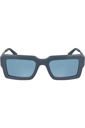 Calvin Klein Dżinsy Unisex Adult Sunglasses CKJ25606S - Blue with Solid Blue Lens, , rozmiar uniwersalny