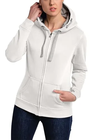 HRM Damska kurtka z kapturem I Premium bluza z kapturem damska z kontrastową wyściółką wewnętrzną, basic Hoodie z zamkiem błyskawicznym, wysokiej jakości i zrównoważone topy damskie, , XXL