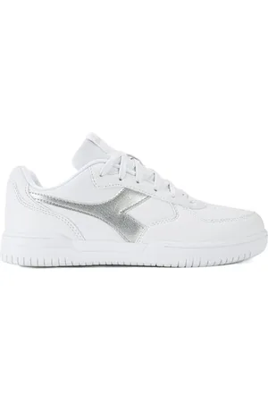 Diadora Raptor Low Moon Wn, Trampki damskie, białe/srebrne, 37 EU, , 37 EU