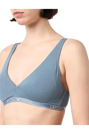Emporio Armani Essential Studs Logo Bralette Biustonosz, , XL