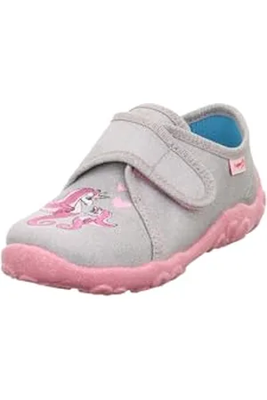 Superfit Mädchen BONNY Hausschuhe, GRAU/ROSA 2500