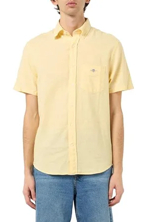 GANT REG COTTON LEN SS SHIRT, , XXL