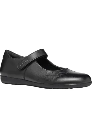 Geox J IBERIDE Girl G Płaskie baleriny, czarne, 36 EU, czarny, 36 EU