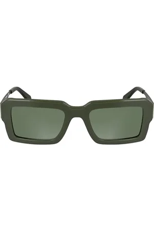 Calvin Klein Dżinsy Unisex Adult Sunglasses CKJ25606S - Green with Solid Khaki Lens, , rozmiar uniwersalny