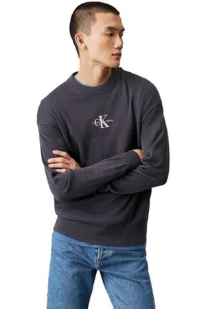 Calvin Klein Jeans Męski sweter MONOLOGO J30J327404 Sweter, , L, , L