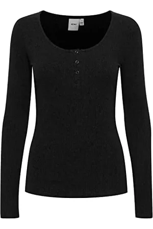 Ichi Damski T-Shirt Ihsuper Ls, 194008/Black, M