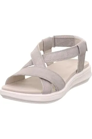 Legero Damskie sandały Ella płaskie, Metaliczny srebrny, inny 9150, 40 EU