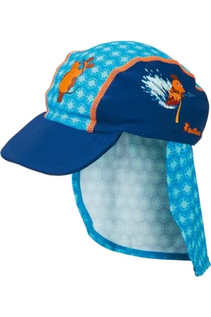 Playshoes DIE MAUS dziecięca czapka UV Schutz Mütze DIE MAUS unisex, niebieska (granatowa), rozmiar M (51 cm), Mysz, 51cm