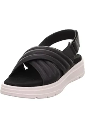 Legero Damskie sandały Sunwalker 0100, czarne (czarne) 38 EU, , 38 EU