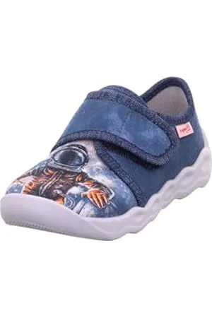 Superfit Jungen BUBBLE Hausschuhe, BLAU/MEHRFARBIG 8000