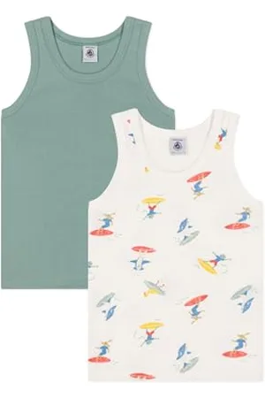 Petit Bateau Podkoszulki (zestaw 2) chłopięce, , 3 lat