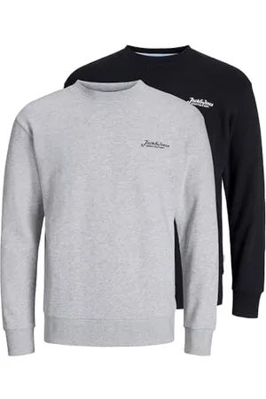 JACK & JONES Jjbeau Sweat Crew Neck 2Pk Mp Pls, , 5XL