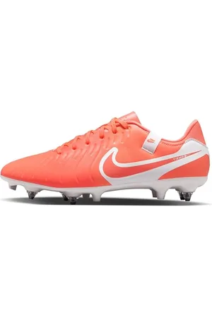 Nike Tiempo Legend 10 Academy SG-PRO Anti-Clog Traction Trampki unisex dla dorosłych, gorąca lawa/białe, 44,5 EU, , 44.5 EU