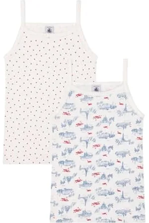 Petit Bateau Dziewczęce koszule z szelkami (2 sztuki), , 2 lat