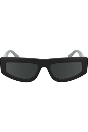 Calvin Klein Dżinsy Unisex Adult Sunglasses CKJ25607S - Black with Solid Grey Lens, , rozmiar uniwersalny