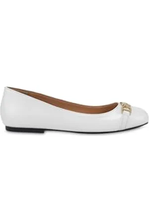 Moschino JA11011G1MII0100, balerina damska, biała, 39 EU, , 39 EU