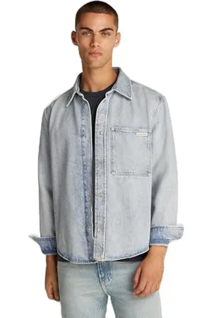 Calvin Klein Jeans Męska regularna koszula dżinsowa J30J327021 L/S Shirt, , XS, , XS