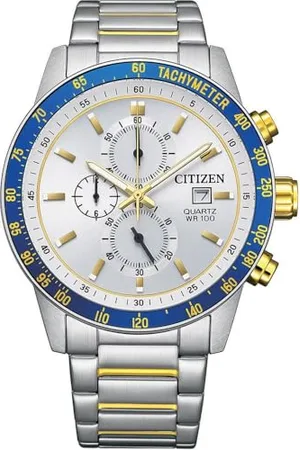 Citizen AN3686-53A kwarcowy zegarek na rękę z chronografem dla mężczyzn, średnica 44 mm, , , Nowoczesny