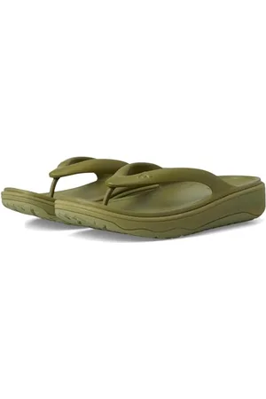 FitFlop Damskie sandały RELIEFF Recovery Toe-Post, oliwkowe, 44 UK, , 9 UK Wide