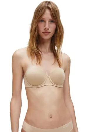 Calvin Klein Damski biustonosz bez ramiączek push-up bez ramiączek z fiszbinami, , 85C