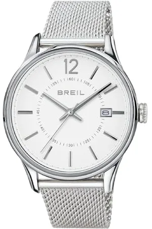 Breil Contempo zegarek męski - 40,5 mm obudowa stalowa - kratka ze stali nierdzewnej pasek do zegarka - mechanizm kwarcowy, , Taglia Unica, bransoletka