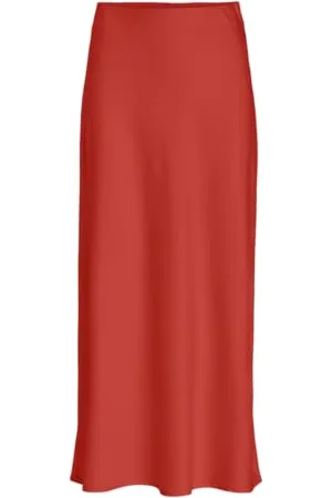VILA Viellette Hw Midi Skirt - Noos, , 40