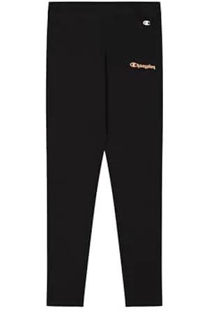 Champion Damskie Legacy W - Legginsy graficzne, Czarne (KK001), M, , M