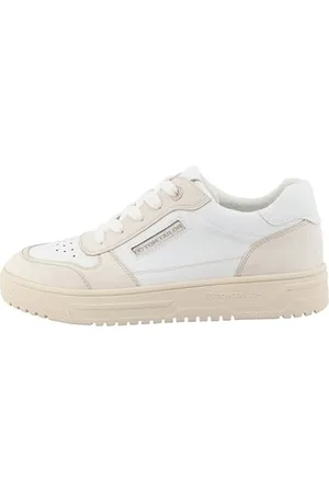 TOM TAILOR Damskie 7490010019 Sneakers, white-cream, 42 EU, , 42 EU