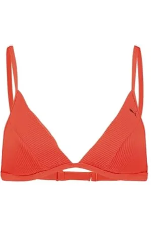 PUMA Damskie stroje kąpielowe prążkowane trójkątne bikini, , XS