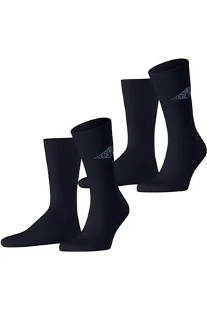 ESPRIT Mężczyźni Skarpety Unisex Logo Multipack M So bawełna z wzorem 2 Pak, , 39-42