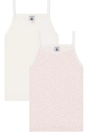 Petit Bateau Dziewczęce koszule z szelkami (2 sztuki), , 4 lat