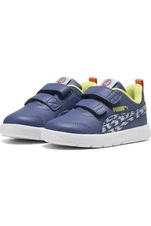 PUMA Unisex Baby COURTFLEX V3 Poised 2 Race V INF Sneaker, niebieski kryształ - chłodna pogoda, 5 UK dziecko, , 22 EU