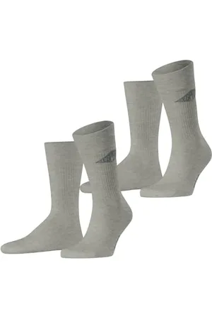 ESPRIT Mężczyźni Skarpety Unisex Logo Multipack M So bawełna z wzorem 2 Pak, , 43-46