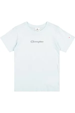 Champion Chłopięcy Legacy Boy-Graphic Crewneck with Large Logo T-Shirt, , 7-8 lat