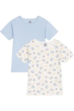 Petit Bateau Koszulki z krótkim rękawem (opakowanie 2) dla dzieci i młodzieży, , 2 anni