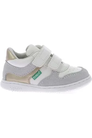 Kickers Chłopiec Unisex Kinder KICKMOTION Koszyk, Biały Srebrny Złoto, 19 EU, , 19 EU