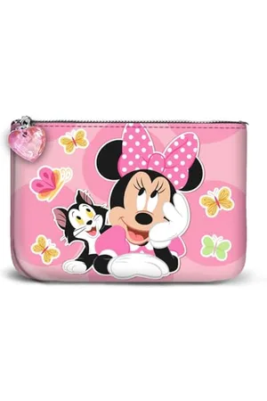Disney Minnie Mouse Kitten-mała kwadratowa portmonetka na monety, różowa, 13 x 10 cm, , Jeden rozmiar, Mała kwadratowa portmonetka na monety