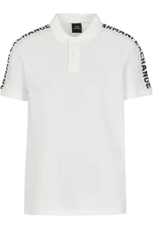 Armani Exchange Męskie krótkie rękawy żakardowe logo polo, , XS, , XS