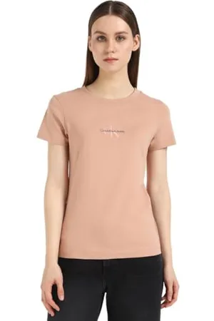 Calvin Klein Damska koszulka Monologo Slim Tee S/S, , L