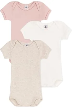 Petit Bateau Body z krótkim rękawem dla dziewczynek (opakowanie 3 szt.), , 3 miesięcy