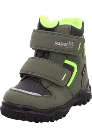 Superfit Chłopięce buty śniegowe Husky1, Grün Gelb 7000-18 EU