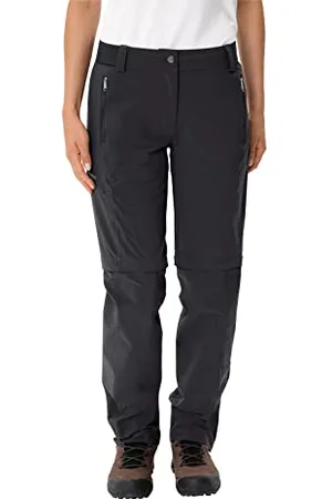 Vaude Damskie spodnie trekkingowe z odpinanymi nogawkami Farley Stretch III, wodoodporne spodnie outdoorowe, rozciągliwe, oddychające spodnie trekkingowe z gumowym ściągaczem, wygodne, wiatroszczelne i szybkoschnące