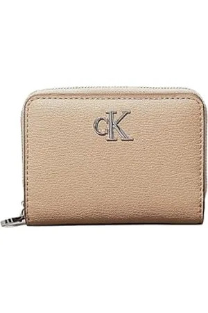 Calvin Klein PVH Europe B.V. damski minimalny monogram MED Zip Around K60K612740 portfele, , jeden rozmiar, , Rozmiar Uniwersalny