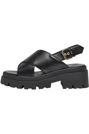 ONLY Onldoja-10 Cross Strap Chunky sandały damskie, czarne, rozmiar 39 EU, , 39 EU