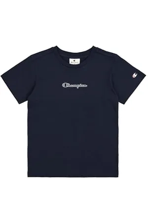 Champion Chłopięcy Legacy Boy-Graphic Crewneck with Large Logo T-Shirt, , 9-10 lat